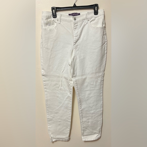 Gloria Vanderbilt White Jeans Women’s size 12 - Picture 1 of 2